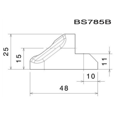 Montážní adaptér BS785B pro zpětná zrcátka RIZOMA do kapotáže - pro motocykly BMW S1000RR, černý